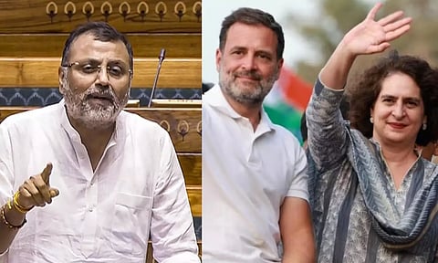 'அம்பானி இல்லத் திருமணத்தில் பிரியங்கா காந்தி.. ராகுல் ஒரு துறவி' - மக்களவையில் பாஜக எம்.பி. பகீர்