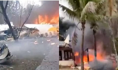 பிரேசிலில் விபத்தில் சிக்கிய பயணிகள் விமானம்.. 61 பேர் பலி - பதறவைக்கும் வீடியோ