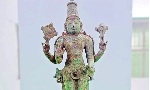 பெருமாள் ஐம்பொன் சிலை மீட்பு- 7 பேர் கைது