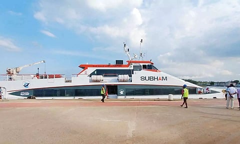 நாகை - இலங்கை இடையே மீண்டும் பயணிகள் கப்பல் போக்குவரத்து சோதனை ஓட்டம்