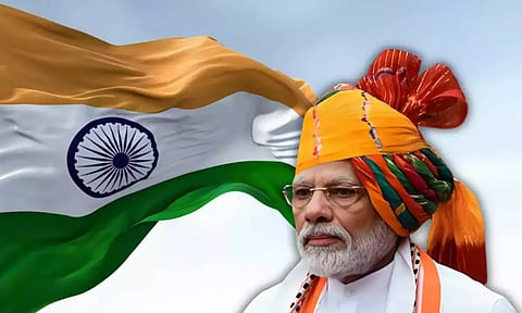 நேரு, இந்திராகாந்திக்கு பிறகு 11-வது முறையாக சுதந்திர தின உரையாற்றுகிறார் பிரதமர் மோடி