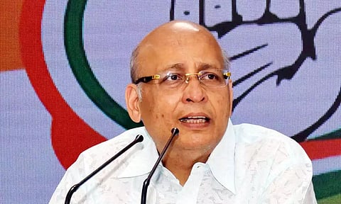 தெலுங்கானா மாநிலங்களவை எம்.பி. இடைத்தேர்தல்: காங்கிரஸ் சார்பில் அபிஷேக் சிங்வி போட்டி