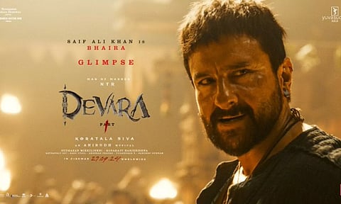 சயிஃப் அலிகான் கிளிம்ப்ஸ் வீடியோ வெளியீடு - தேவரா அப்டேட்