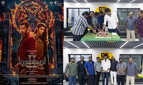 'டிமான்ட்டி காலனி 2' பட வெற்றியை கேக் வெட்டி கொண்டாடிய படக்குழு