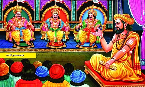 திருக்கடையூர் ஆலய திருப்பணிகள் செய்த காரி நாயனார்