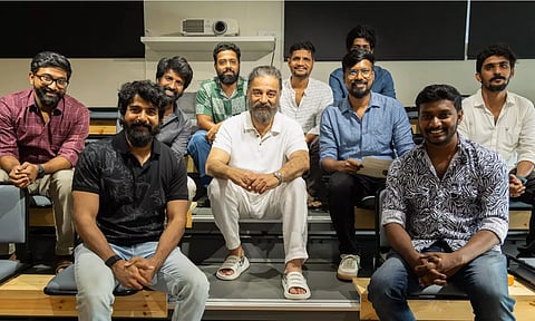 Kamal Haasan with kottukkali team