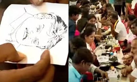 விஜயகாந்த் பிறந்தநாள்- 71 பேருக்கு 71 நிமிடங்களில் டாட்டூ