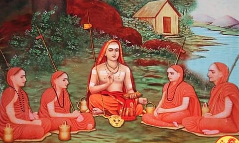 சங்கரர் நிறுவிய அத்வைத பீடங்களும் அவரது சீடர்களும்