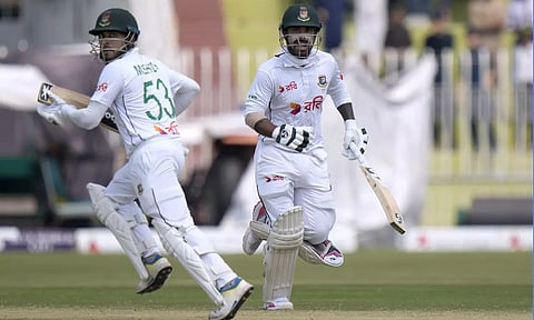 பாகிஸ்தானுக்கு டஃப் கொடுத்த லிட்டன் தாஸ்: வங்கதேசம் முதல் இன்னிங்சில் 262 ரன்களுக்கு ஆல் அவுட்