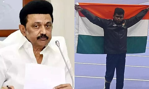 3-வது முறையாக பதக்கம் வென்ற மாரியப்பனுக்கு முதலமைச்சர் மு.க.ஸ்டாலின் பாராட்டு