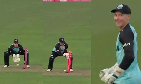 எளிதான ரன் அவுட்டை தவறவிட்ட கீப்பரால் மைதானத்தில் சிரிப்பலை- வைரல் வீடியோ