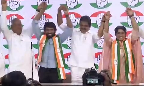 காங்கிரசில் இணைந்தனர் வினேஷ் போகத், பஜ்ரங் புனியா