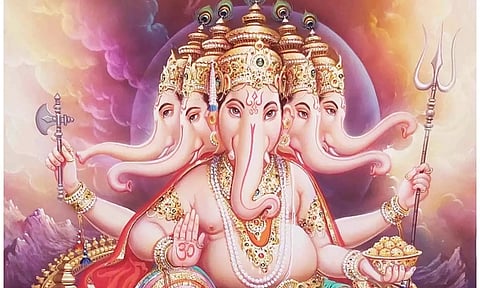 மும்மூர்த்திகளின் பணிகளை குறிக்கும் விநாயகர் கை உணர்த்தும் தத்துவம்