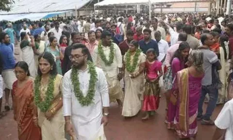 வரலாற்றில் முதல்முறையாக குருவாயூர் கோவிலில் இன்று 354 திருமணங்கள்