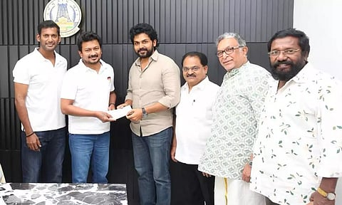 அமைச்சர் உதயநிதி ஸ்டாலினுக்கு தென்னிந்திய நடிகர் சங்கம் நன்றி