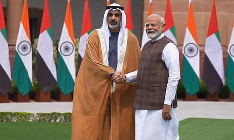 PM Modi and HH Sheikh Khaled