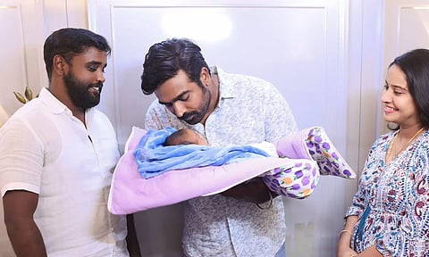 Actor Vijay Sethupathi named the child of fan as Kanyan