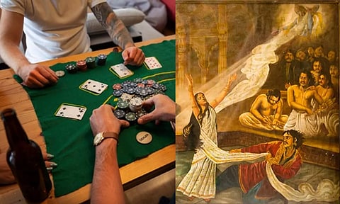 A gambling-addicted husband gambled away his wife's mortgage.