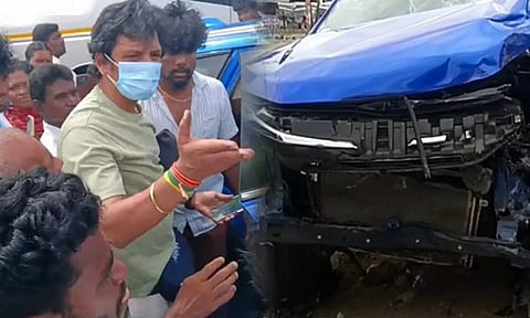 சாலை விபத்து- நடிகர் ஜீவா காவல் நிலையத்தில் புகார்