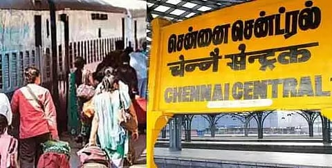 சென்ட்ரல் ரெயில் நிலையத்தில் 4 பேர் மயங்கி விழுந்ததால் பரபரப்பு