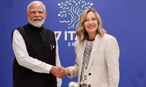 PM Modi and Girogia Meloni