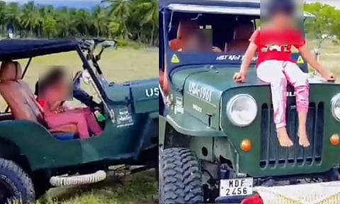 ஆபத்தான முறையில் ஜீப் ஓட்டும் சிறுமிகள் - பார்ப்பவர்களை பதற வைத்த ரீல்ஸ்