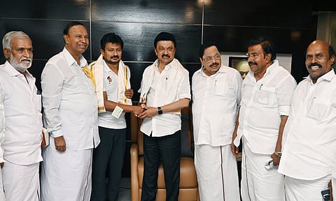 Dy CM Udayanidhi met CM MK Stalin