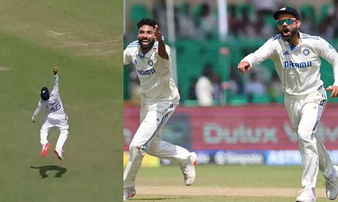 சூப்பர்மேன் கேட்ச் பிடித்த ஹிட்மேன்.. வைரலாகும் வீடியோ