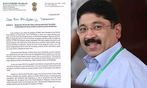 முதல்ல சாலையை சரி பண்ணுங்க, அப்புறம் சுங்க வரி வாங்கலாம்.. எம்.பி. தயாநிதி மாறன் காட்டம்