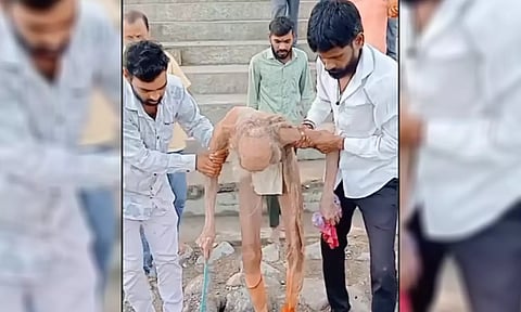 குகையில் இருந்து கண்டெடுக்கப்பட்ட 188 வயது நபர்.. வைரல் வீடியோவின் உண்மை பின்னணி