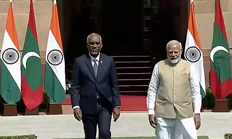 பிரதமர் மோடியுடன் மாலத்தீவு அதிபர் முகமது முய்சு சந்திப்பு