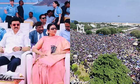 விமான சாகச நிகழ்ச்சி: எதிர்பார்த்ததை விட மிகமிக அதிக அளவில் மக்கள் வந்தனர் - முதல்வர் விளக்கம்