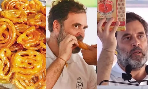 அரியானா தேர்தல் வெற்றிக்கு பின் டிரெண்டாகும் 'ஜிலேபி'.. ராகுல் காந்தியை பங்கமாக கலாய்க்கும் பாஜக