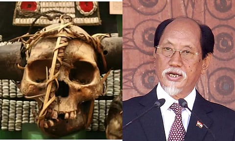 பிரிட்டனில் ஏலத்துக்கு வரும் நாகா மனிதனின் மண்டை ஓடு.. தடுத்த நிறுத்த சொல்லும் நாகலாந்து முதல்வர்