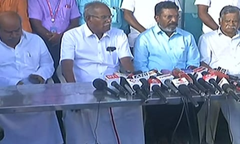 சாம்சங் போராட்டம்- திமுக ஆதரவு கட்சியினர் கூட்டாக பேட்டி