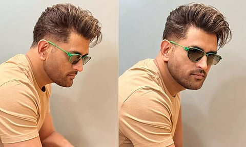 ms dhoni new look