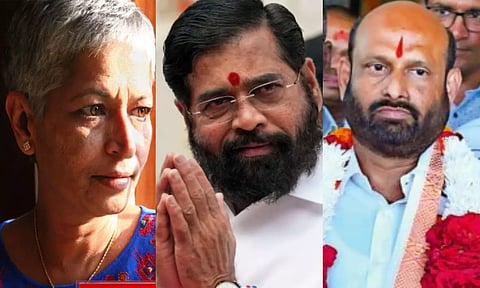 ஜாமீனில் வந்த கௌரி லங்கேஷ் கொலை குற்றவாளி ஷிண்டே சிவசேனாவில் ஐக்கியம் - தேர்தலில் போட்டி?