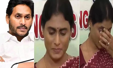 ஜெகன் மோகன் ரெட்டி பற்றி பேசுகையில் கண்கலங்கிய ஷர்மிளா