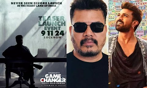 ராம் சரண் நடிக்கும் 'கேம் சேஞ்சர்'.. ஷங்கர் இயக்கும் படத்தின் டீசர் வெளியீட்டு விழா அறிவிப்பு