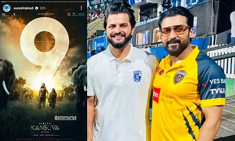 'கங்குவா' போஸ்டரை இன்ஸ்டா ஸ்டோரியில் பகிர்ந்த சுரேஷ் ரெய்னா