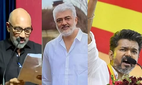 அஜித்தை பாராட்டி விஜயை மறைமுகமாக விமர்சித்தாரா சத்யராஜ்?