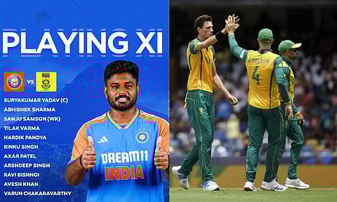 இந்தியாவுக்கு எதிரான 2-வது டி20 போட்டி: தென் ஆப்பிரிக்கா அணி பந்துவீச்சு தேர்வு