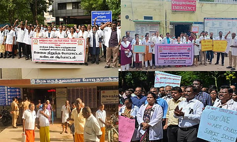 மருத்துவருக்கு கத்திக்குத்து: தமிழகம் முழுவதும் டாக்டர்கள் போராட்டம்... நோயாளிகள் அவதி