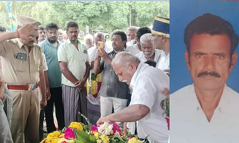 உடல் உறுப்பு தானம் செய்த விவசாயிக்கு அரசு மரியாதை