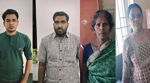 ஆள்மாறாட்டம் செய்து நிலம் மோசடி- பெண்கள் உள்பட 5 பேர் கைது
