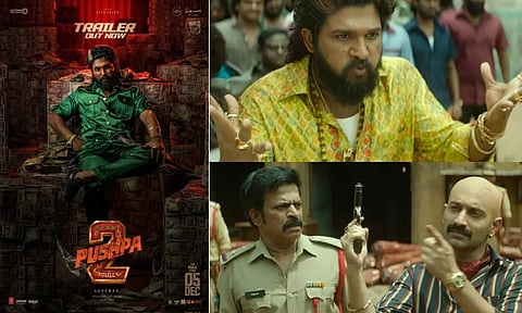 வைல்டு ஃபயர் மோடில் அல்லு அர்ஜூன் - கவனம் ஈர்க்கும் புஷ்பா 2 டிரெய்லர்