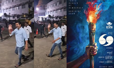 தளபதி 69 படப்பிடிப்பு களத்தில் விஜய்... ரசிகர்கள் ஆரவாரம் - வைரல் வீடியோ