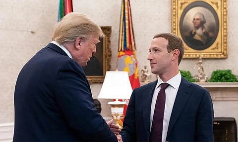 டொனால்டு டிரம்புடன் மெட்டா நிறுவனர் ஜுக்கர்பெர்க் சந்திப்பு