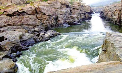 மேகதாது அணை கட்ட திட்டமிடப்பட்டுள்ள பகுதி