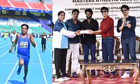 மூத்தோர் தடகள சங்க விளையாட்டு போட்டிகள்.. வென்றவர்களுக்கு பரிசுகள் வழங்கிய SJ சூர்யா